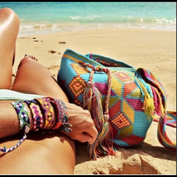Authentic Wayuu mochila, Bag🧶🧶🧶🪡🪡🪡🧵🧵🧵🧵🪡 - Picture 8 of 9